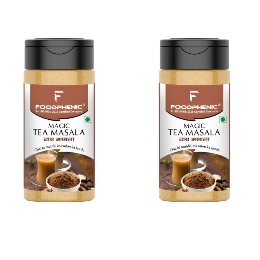 Foodphenic Magic Tea Masala 100g (Pack of 2) | Premium Chai Spice Mix